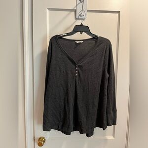 Dark gray long sleeve shirt
